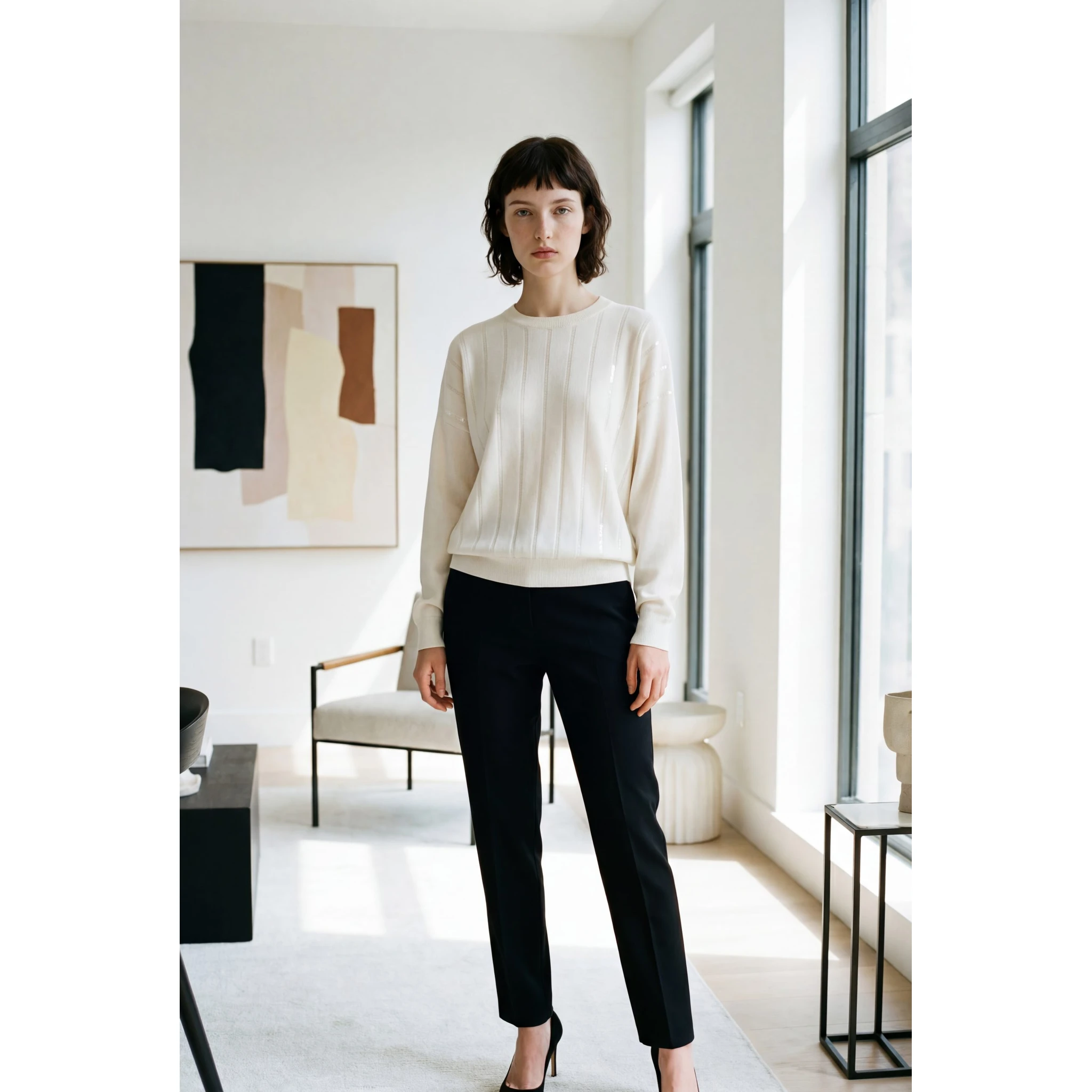 White Cashmere Sweater