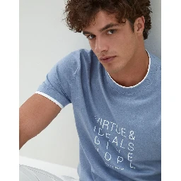 Bicolor Cotton T-Shirt