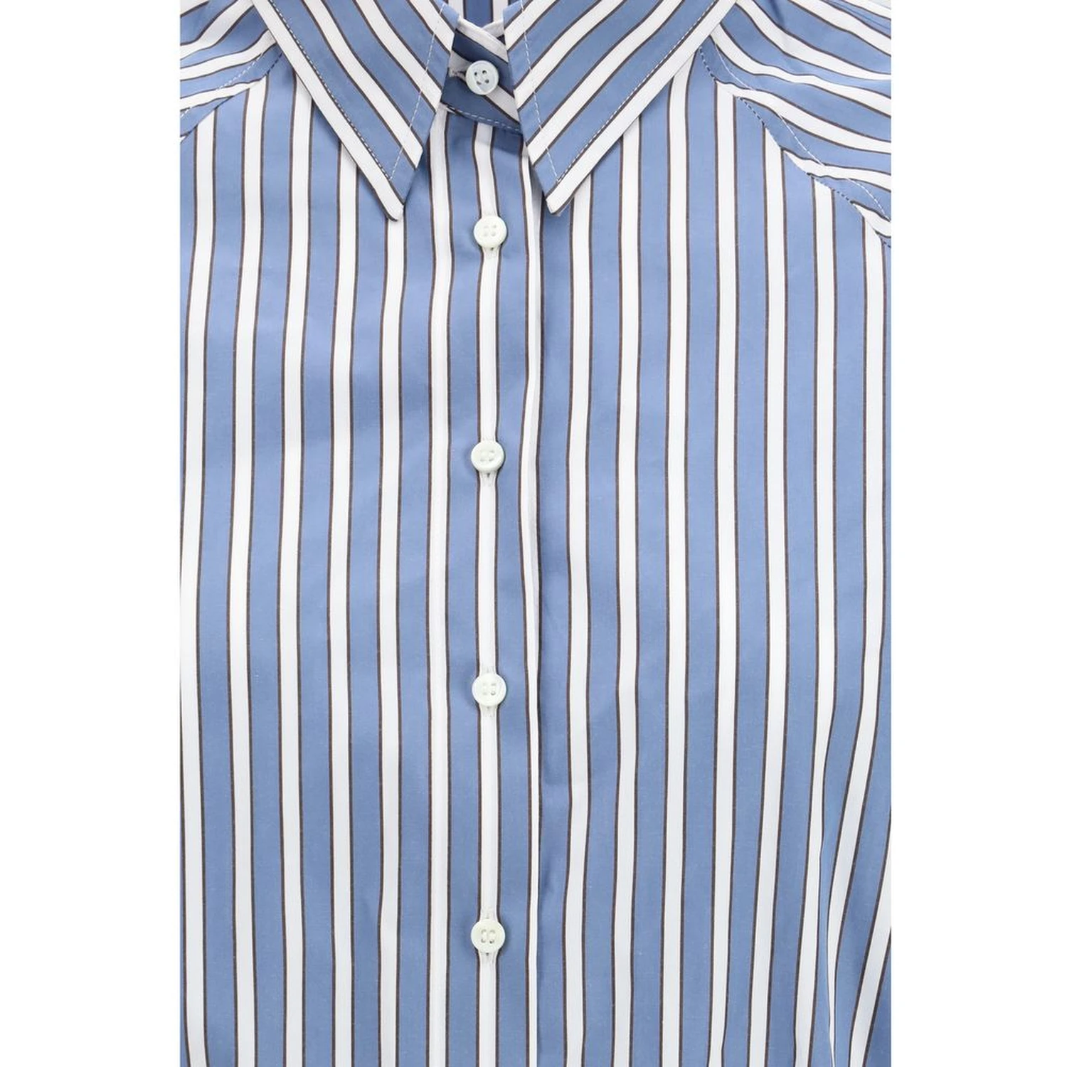 Blue Cotton Pattern Shirt