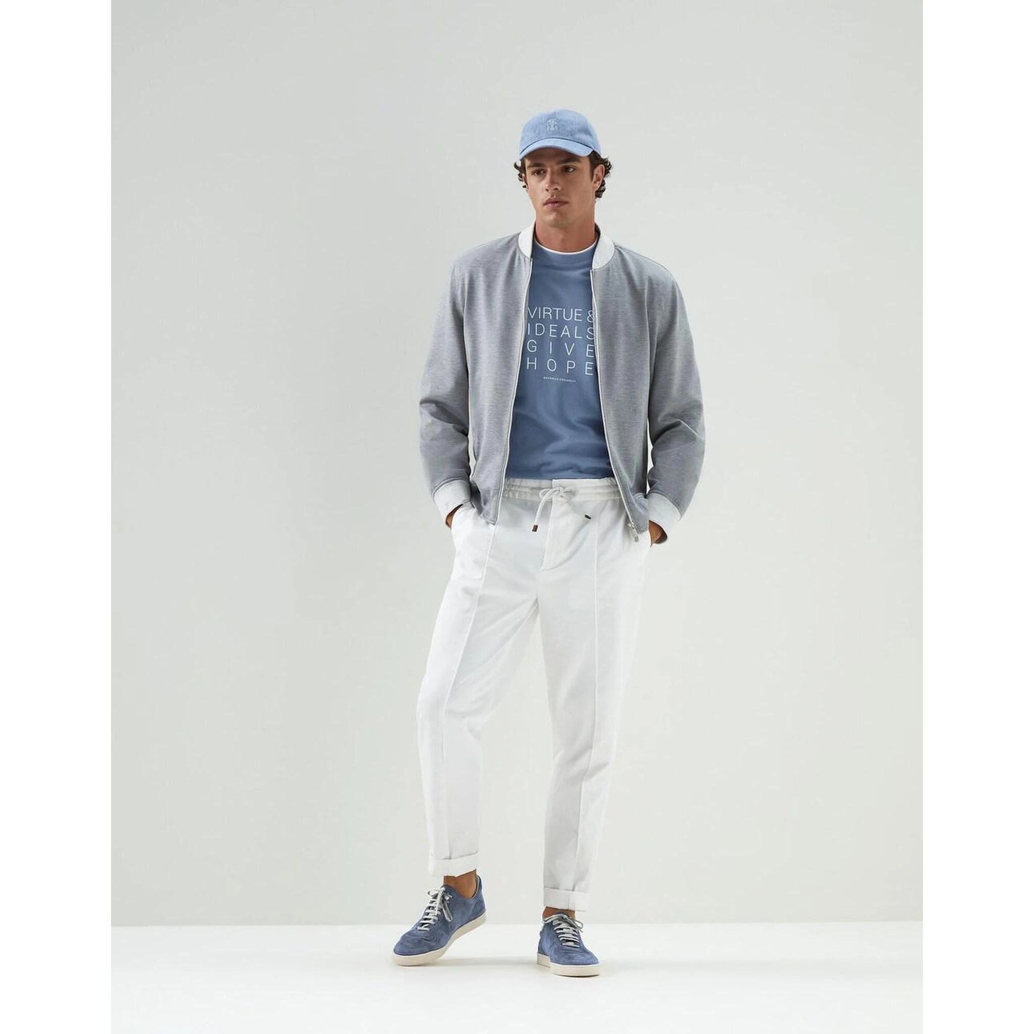 Bicolor Cotton T-Shirt