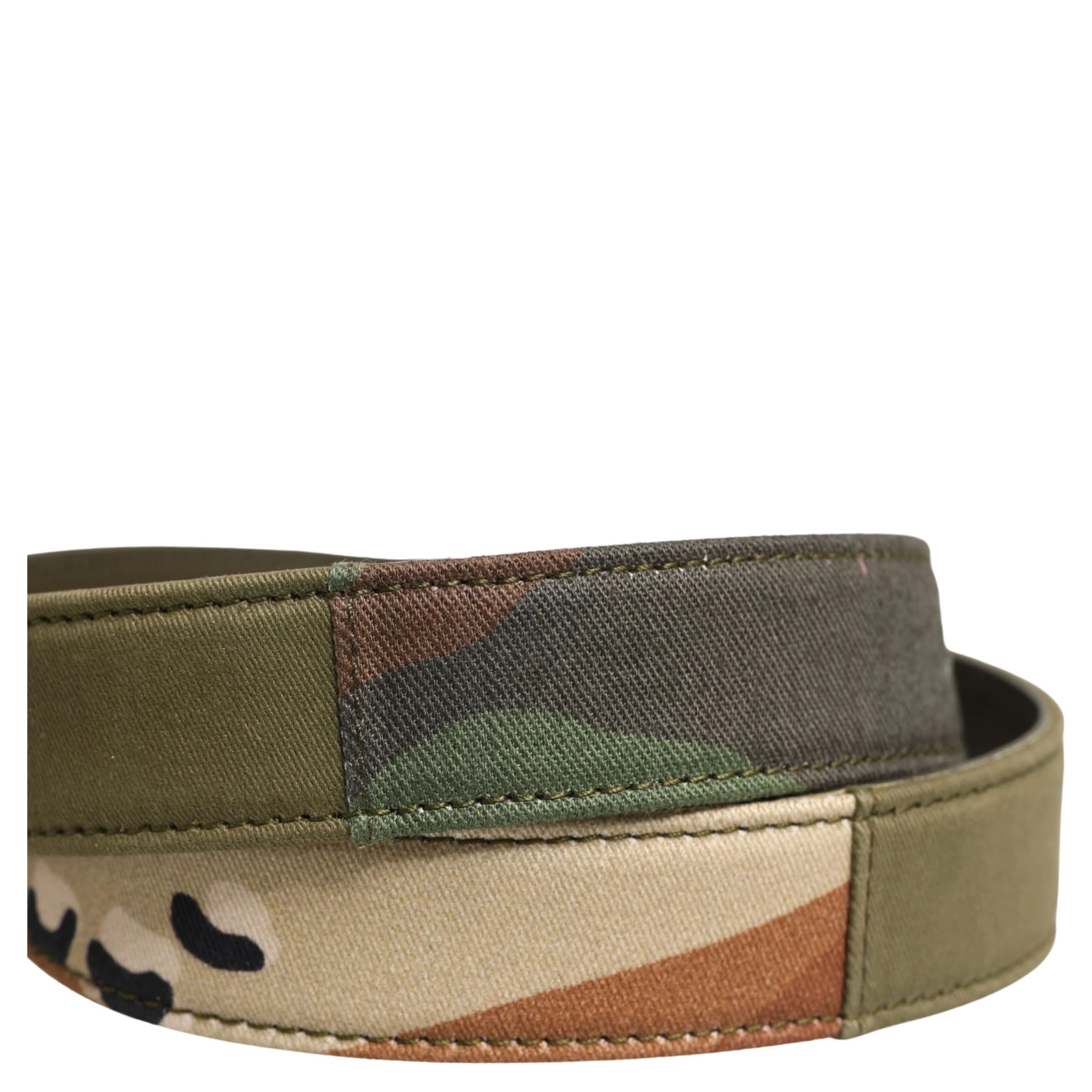 Green Camouflage Devotion Metal Buckle Belt