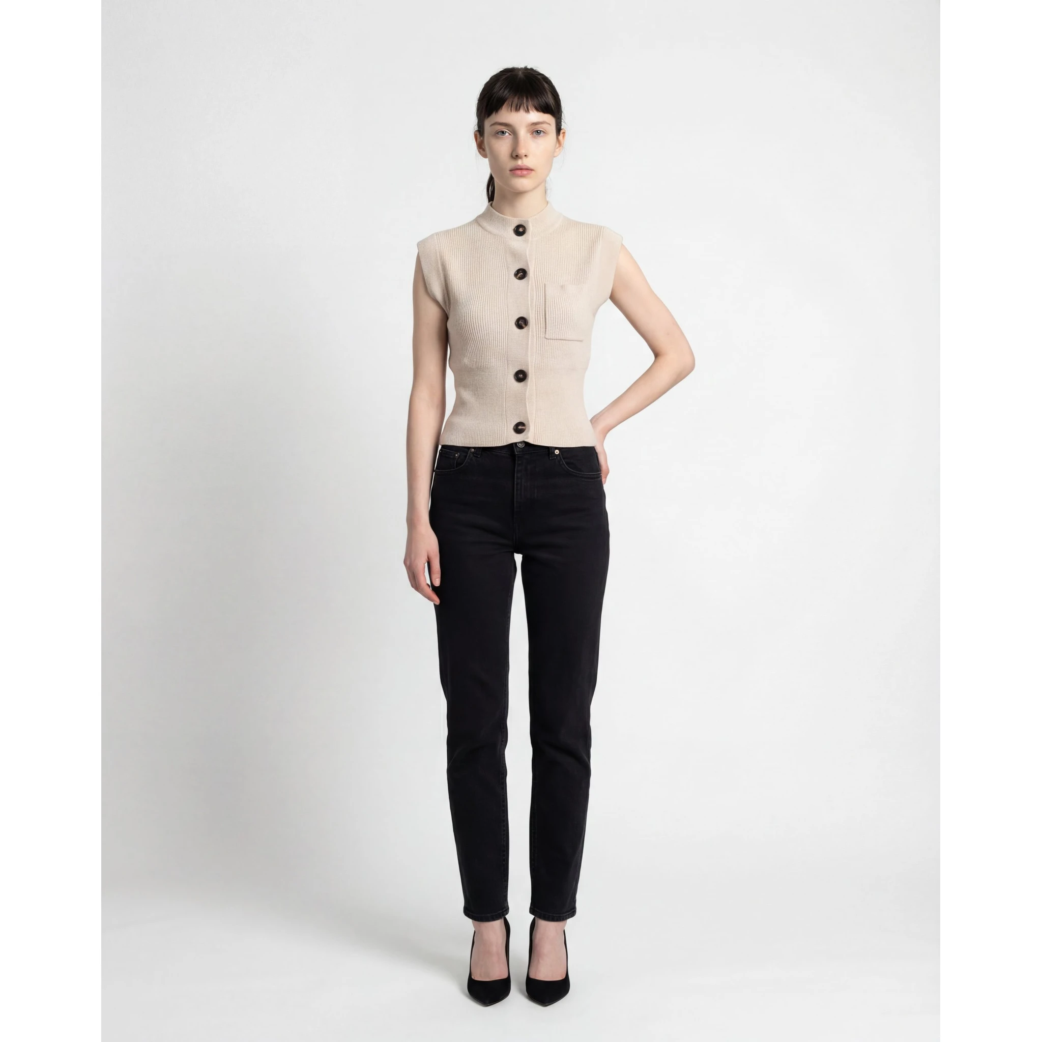 Beige Cashmere Sweater