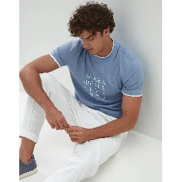 Bicolor Cotton T-Shirt
