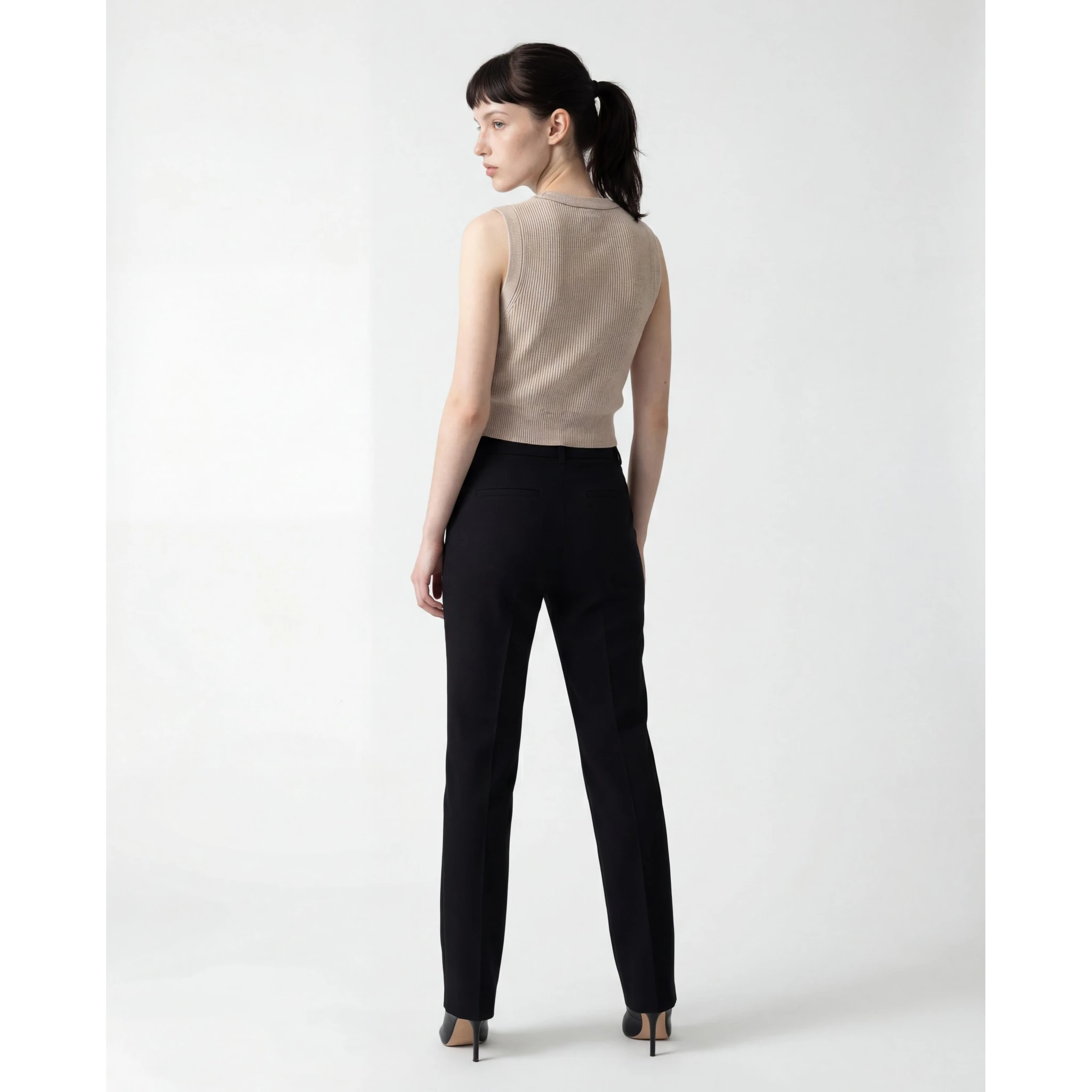 Beige Cashmere Sweater