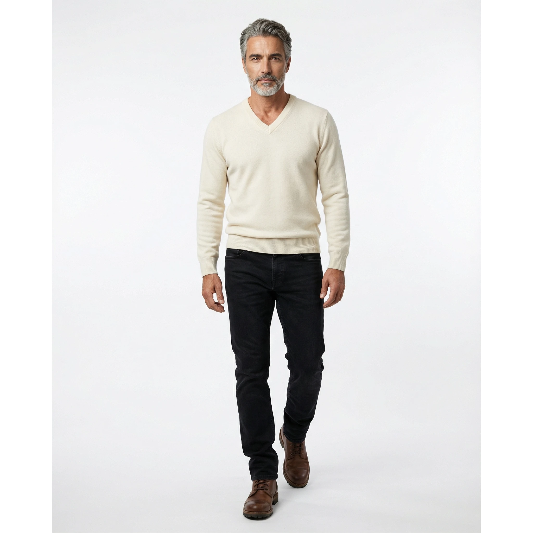 Beige Cashmere Sweatshirt