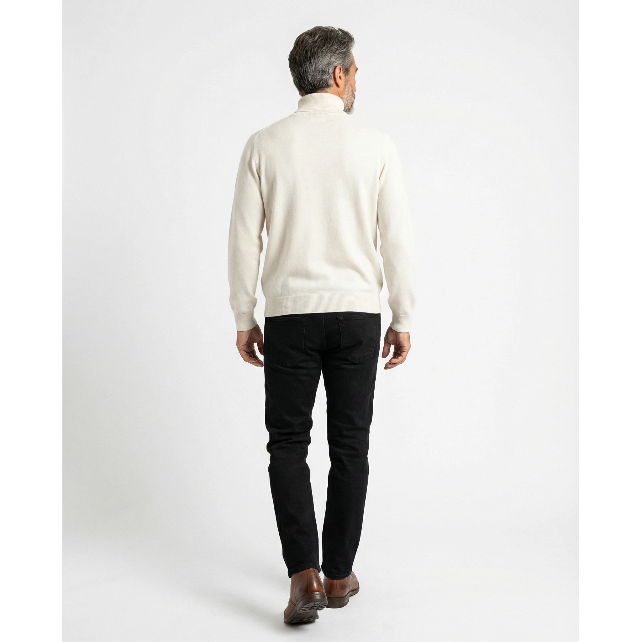 White Cashmere Turtleneck