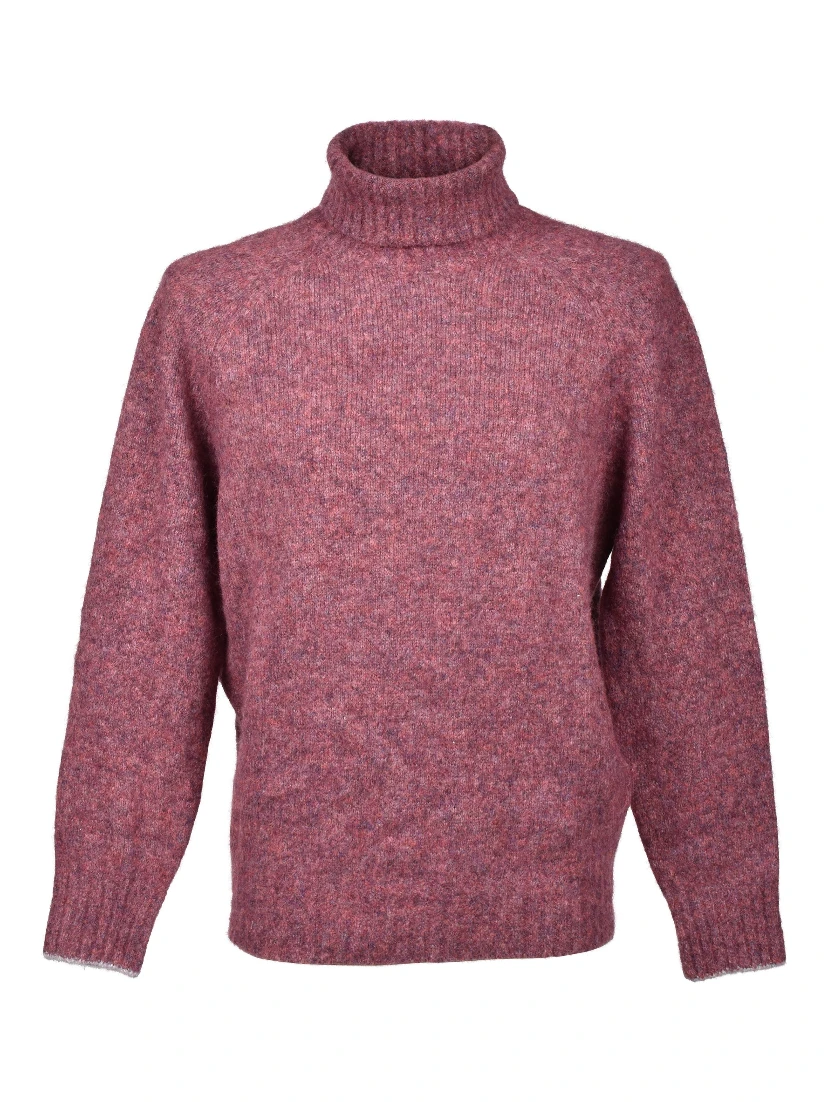 Burgundy Polyamide Turtleneck