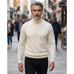 White Cashmere Turtleneck