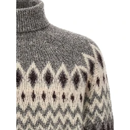 Gray Leather Sweatshirt