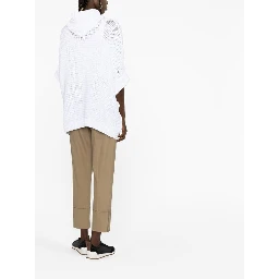 White Cotton Poncho