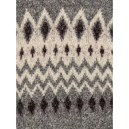 Gray Leather Sweatshirt