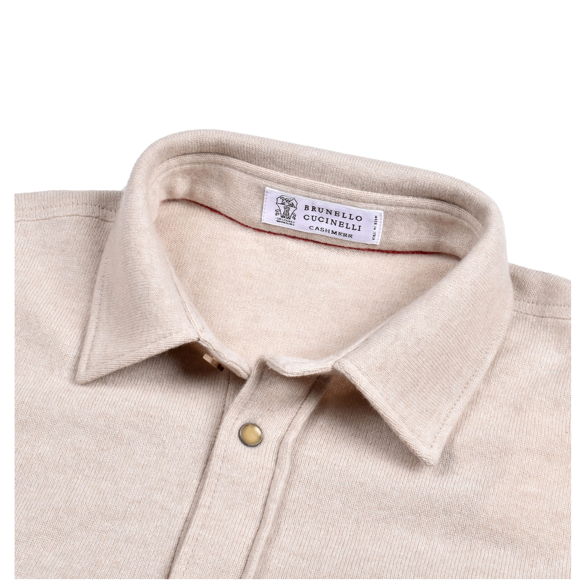 Beige Wool Dress Shirt