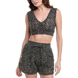 Bicolor Cotton Shorts