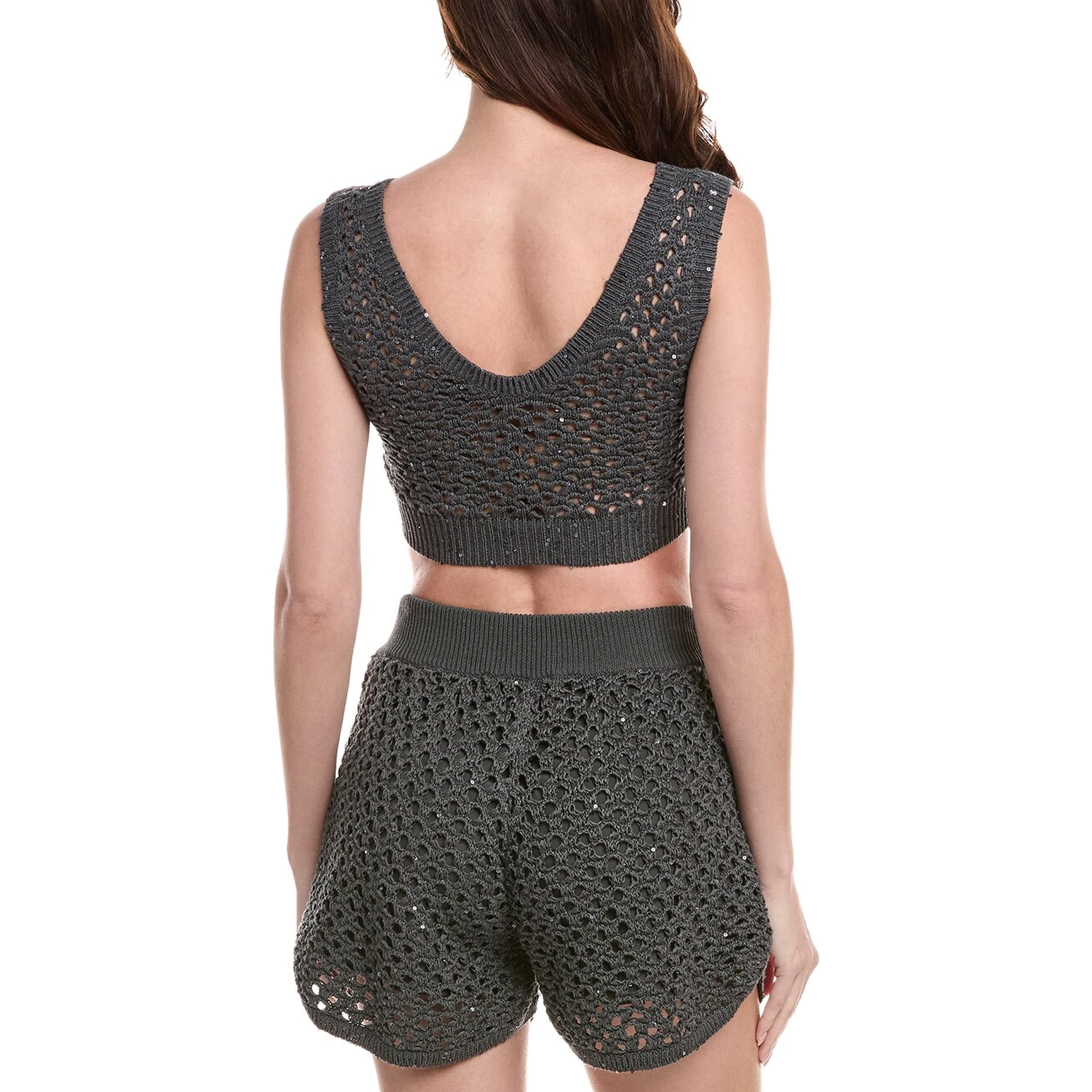 Bicolor Cotton Shorts