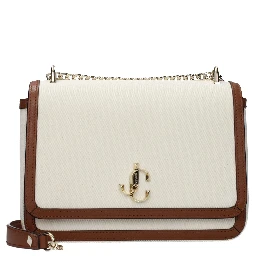 حقيبة كروسبودي من القماش البيج