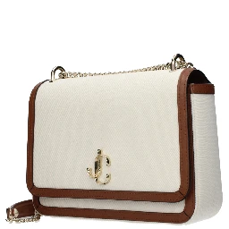 حقيبة كروسبودي من القماش البيج