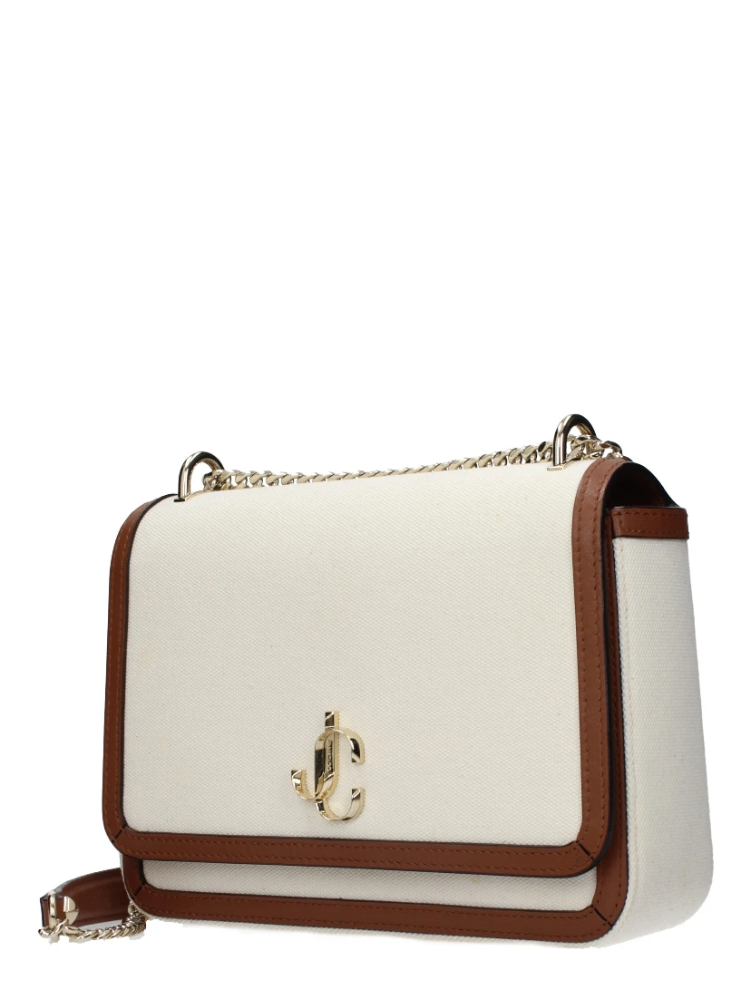 حقيبة كروسبودي من القماش البيج