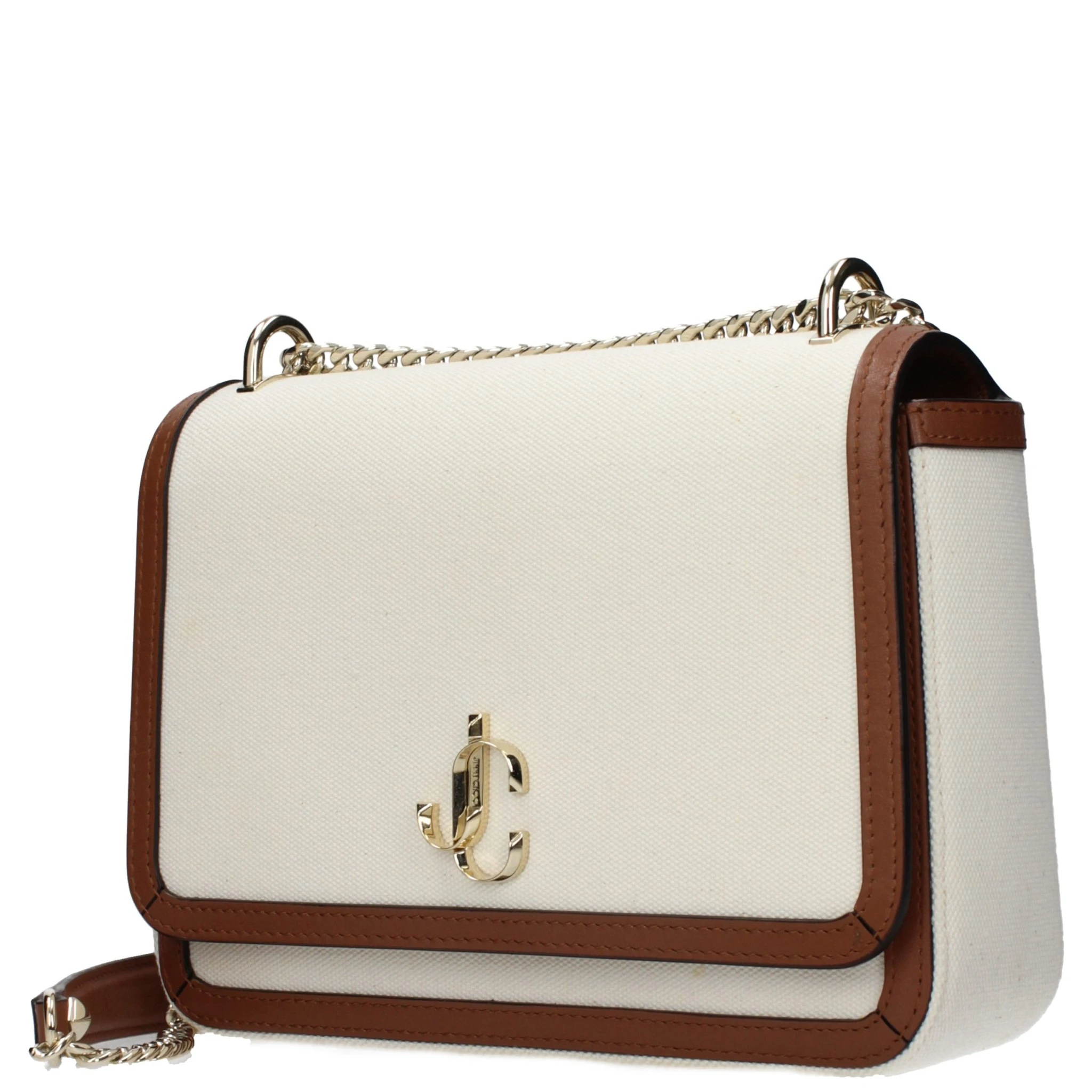 حقيبة كروسبودي من القماش البيج