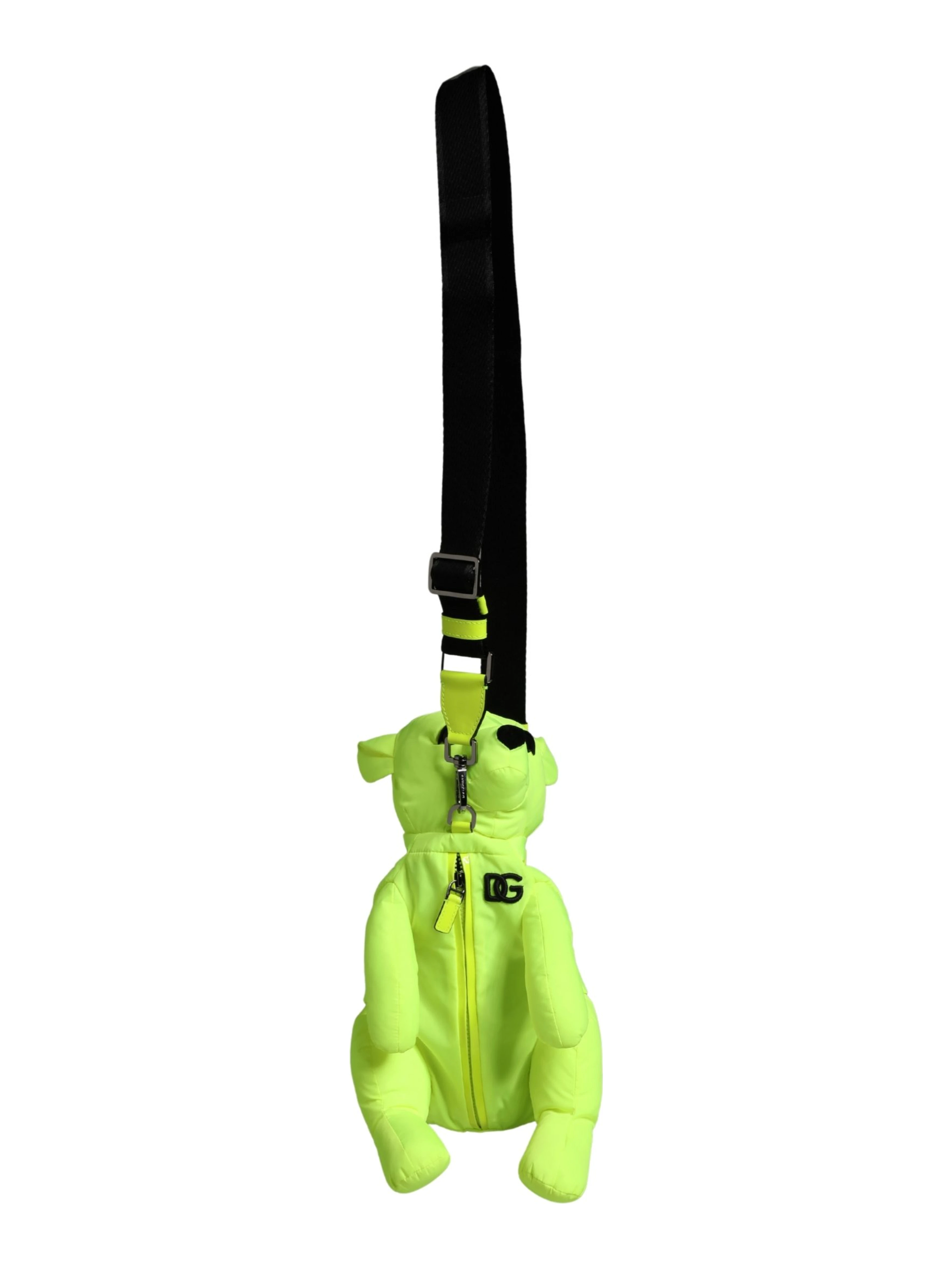 Green Polyester Animal Silhouette Waist Belt Borse Bag