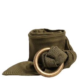 Army Green Cotton Round Buckle Waist Belt