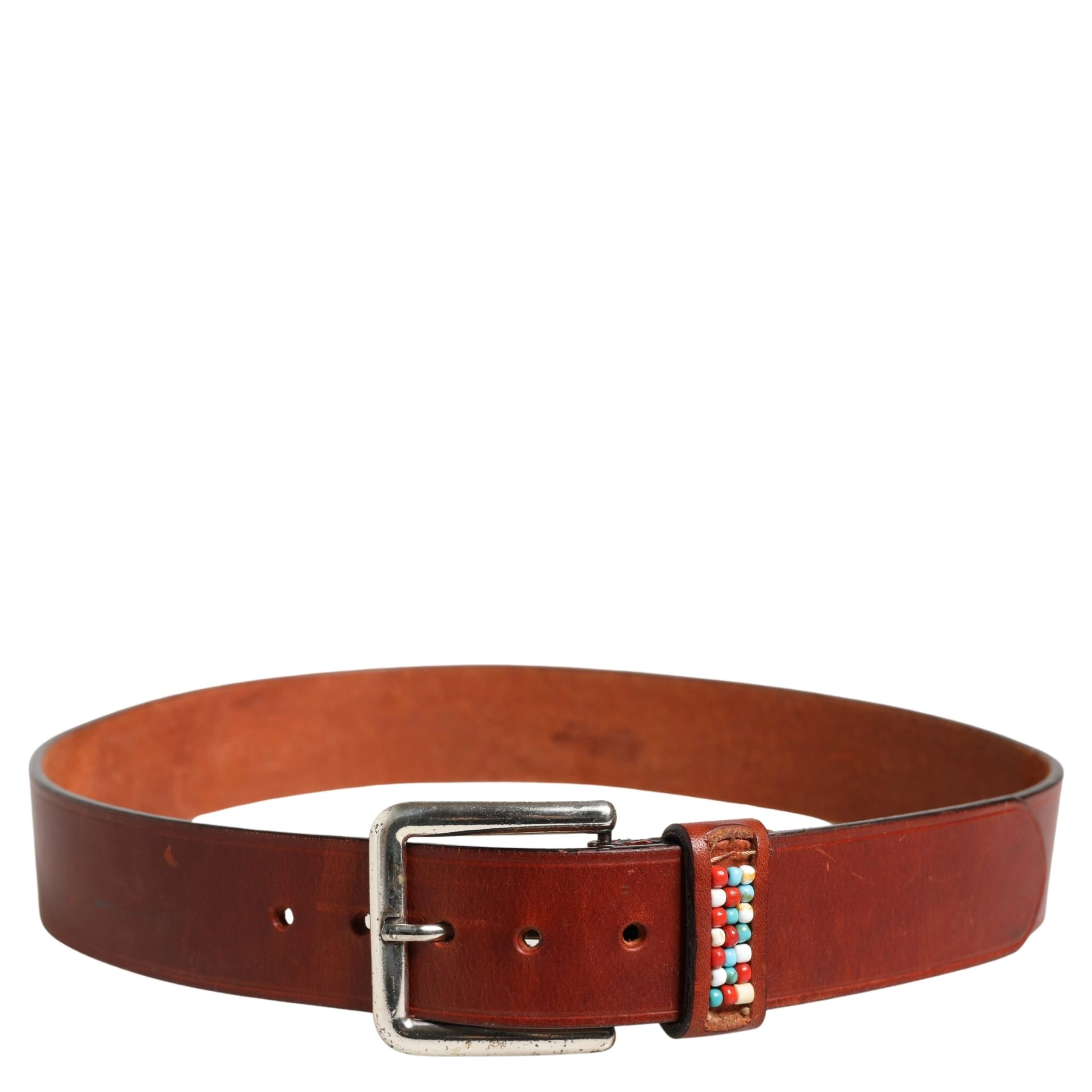 Bordeaux Wide Leather Waist Gold Silver Buckle Belt