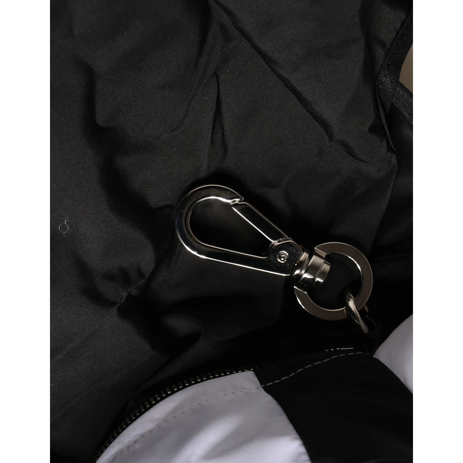 Men Black Polyester Panda Stuffed Ecobag Bag