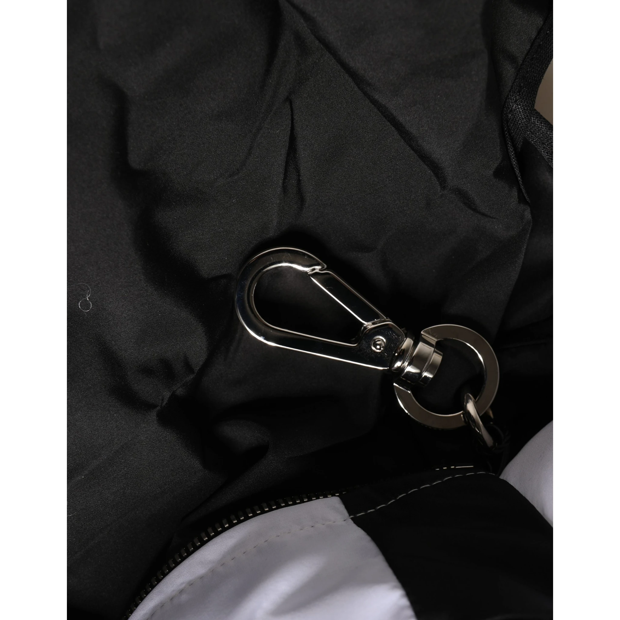 Men Black Polyester Panda Stuffed Ecobag Bag