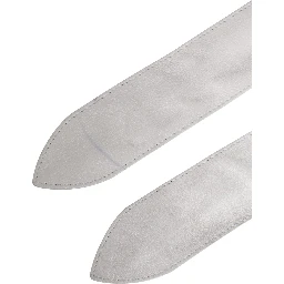 Women White Leather Embellished Wide Waist Cintura Belt