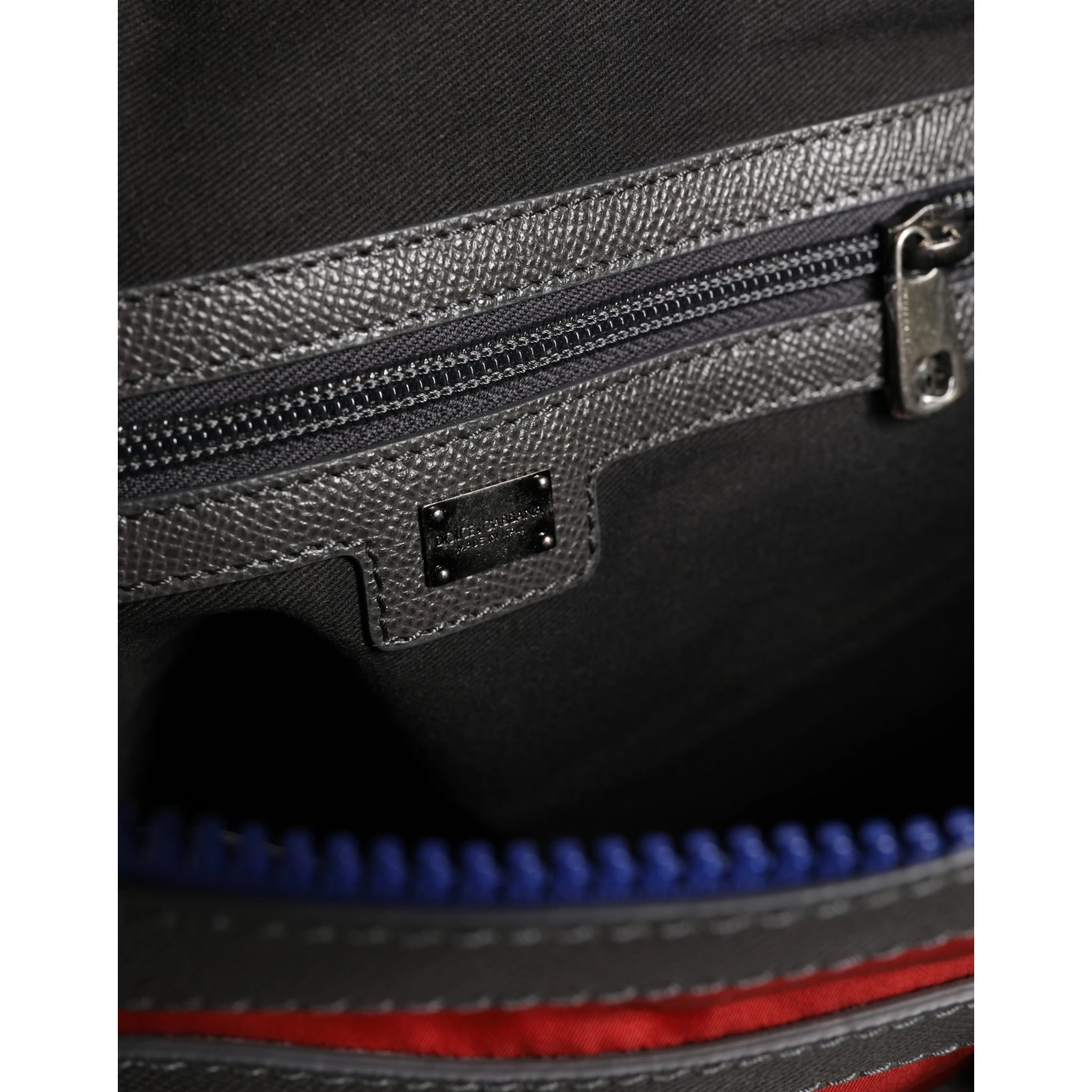 Red Nylon Multiple Compartments Tote Shoulder Borse Bag