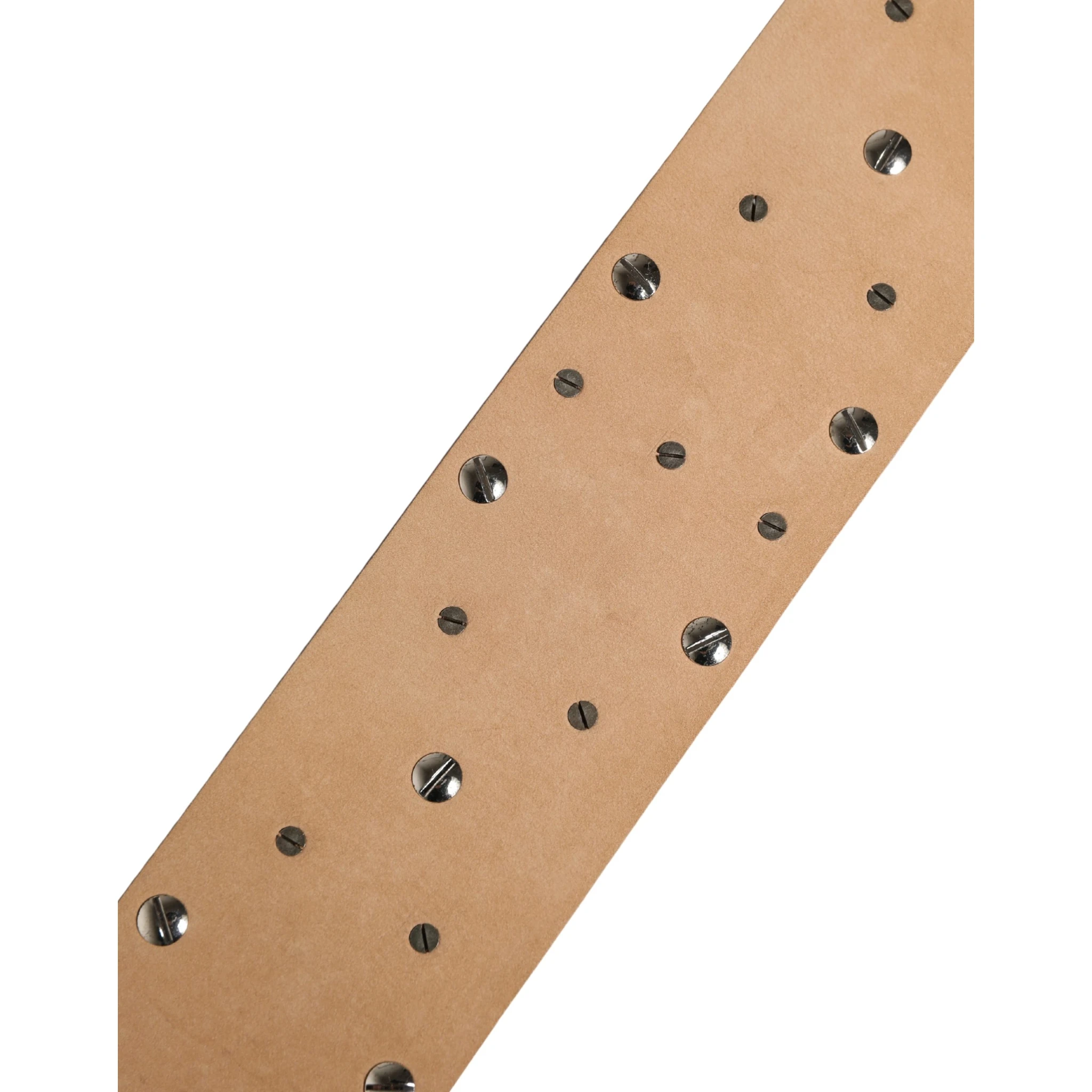 Silver Leather Crystal Metal Buckle Belt