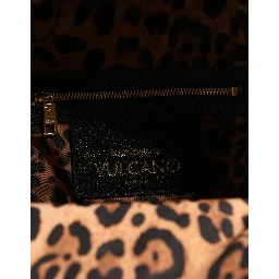 VULCANO Black Nylon #DGFAMILY Embellished Backpack Bag