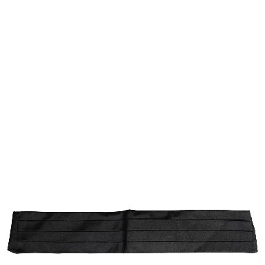 Black 100% Silk Women Wide Waist Cummerbund