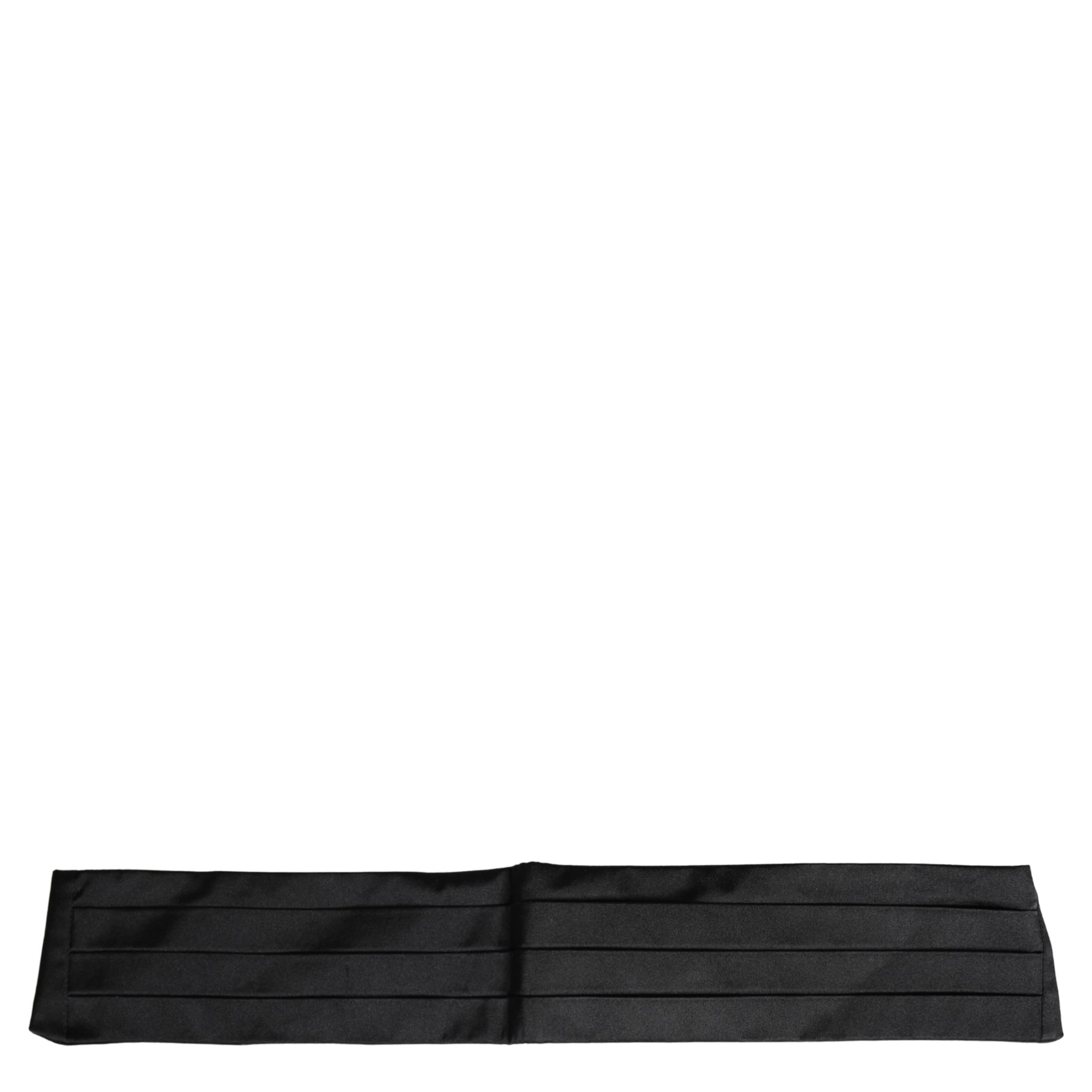 Black 100% Silk Women Wide Waist Cummerbund