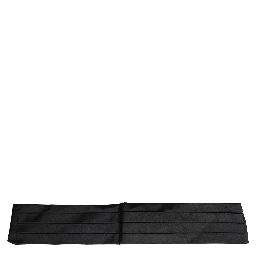 Black 100% Silk Women Wide Waist Cummerbund