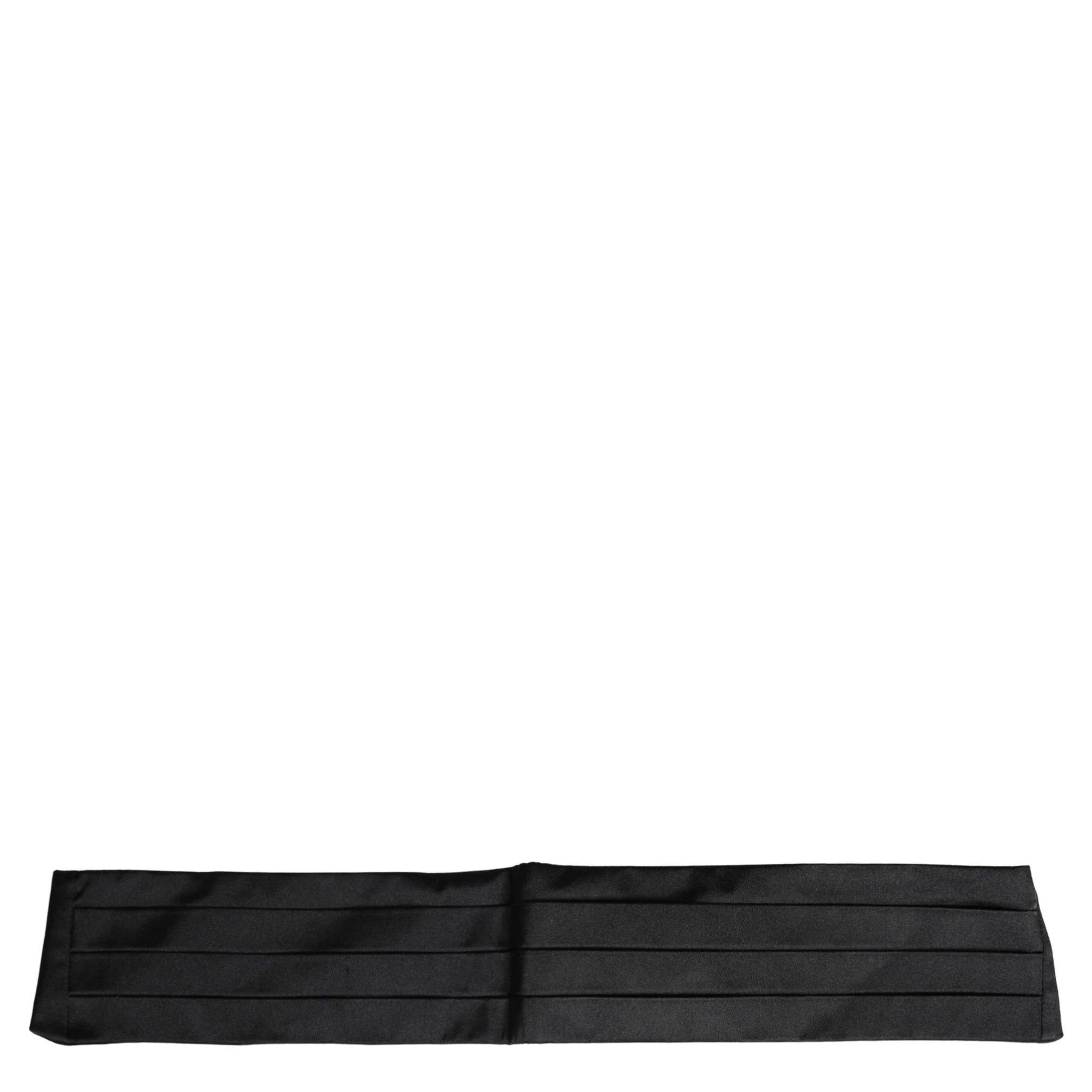Black 100% Silk Women Wide Waist Cummerbund