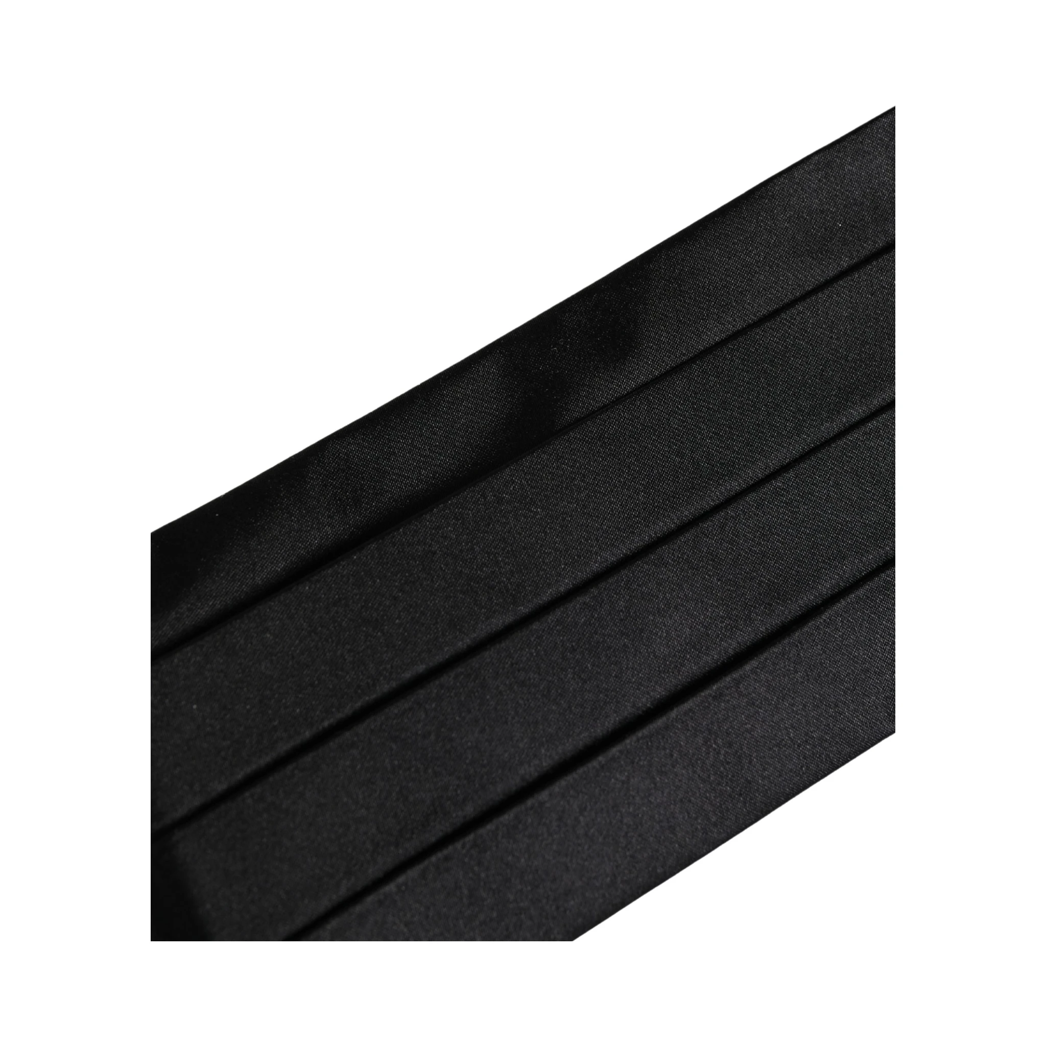 Black 100% Silk Women Wide Waist Cummerbund