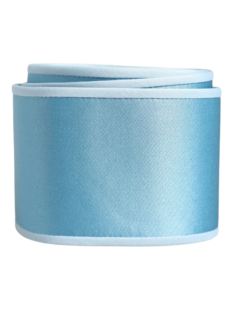 Light Blue Silk Satin Waist Women Cintura Belt