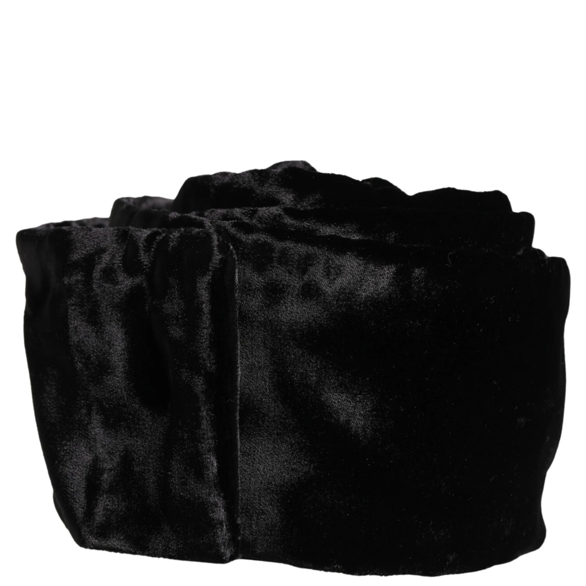 Black Viscose Satin Waist Women Cintura Belt