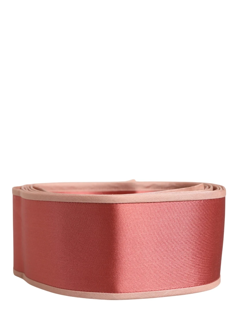 Pink Silk Satin Waist Women Cintura Belt