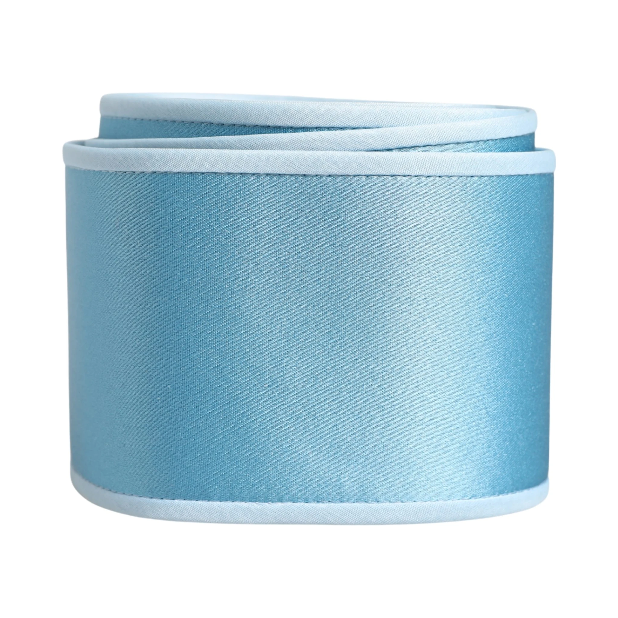 Light Blue Silk Satin Waist Women Cintura Belt