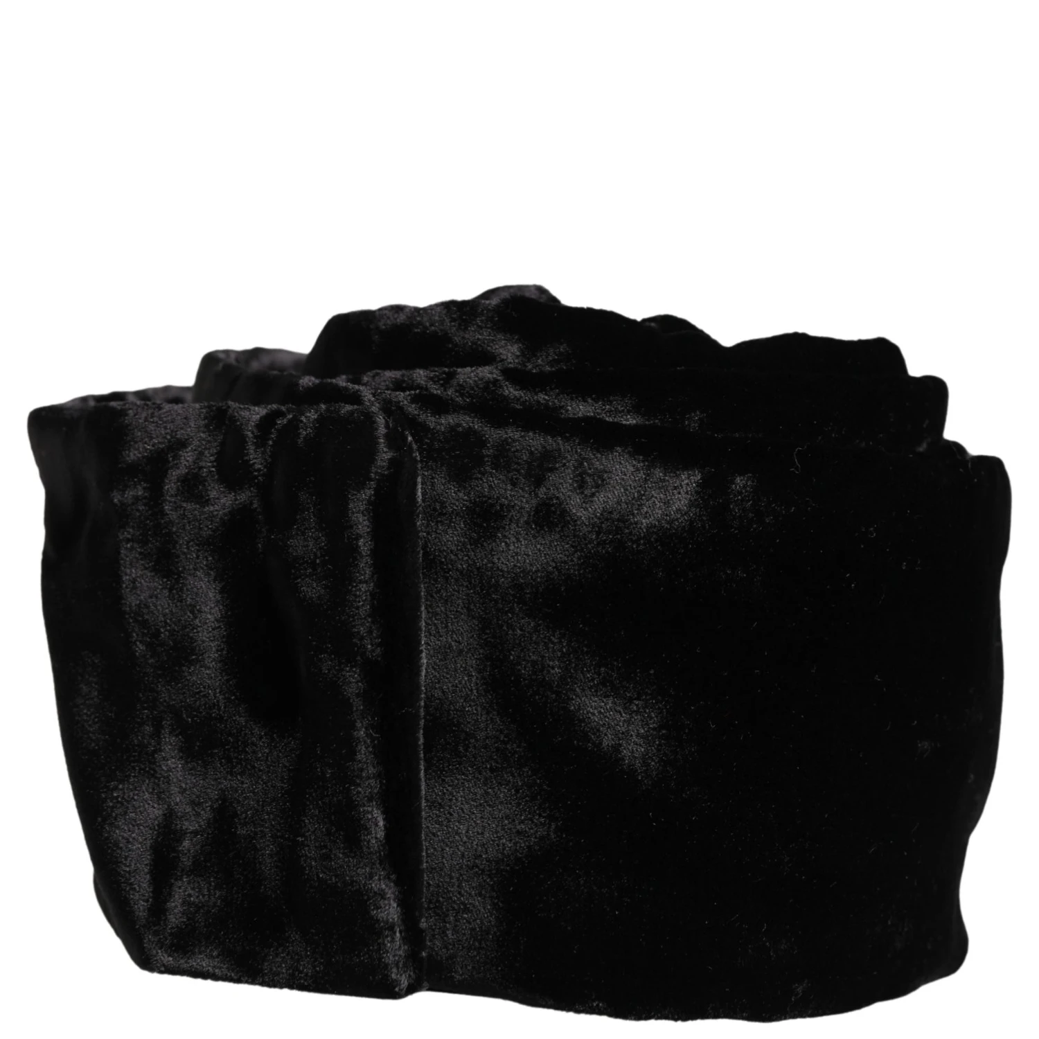 Black Viscose Satin Waist Women Cintura Belt