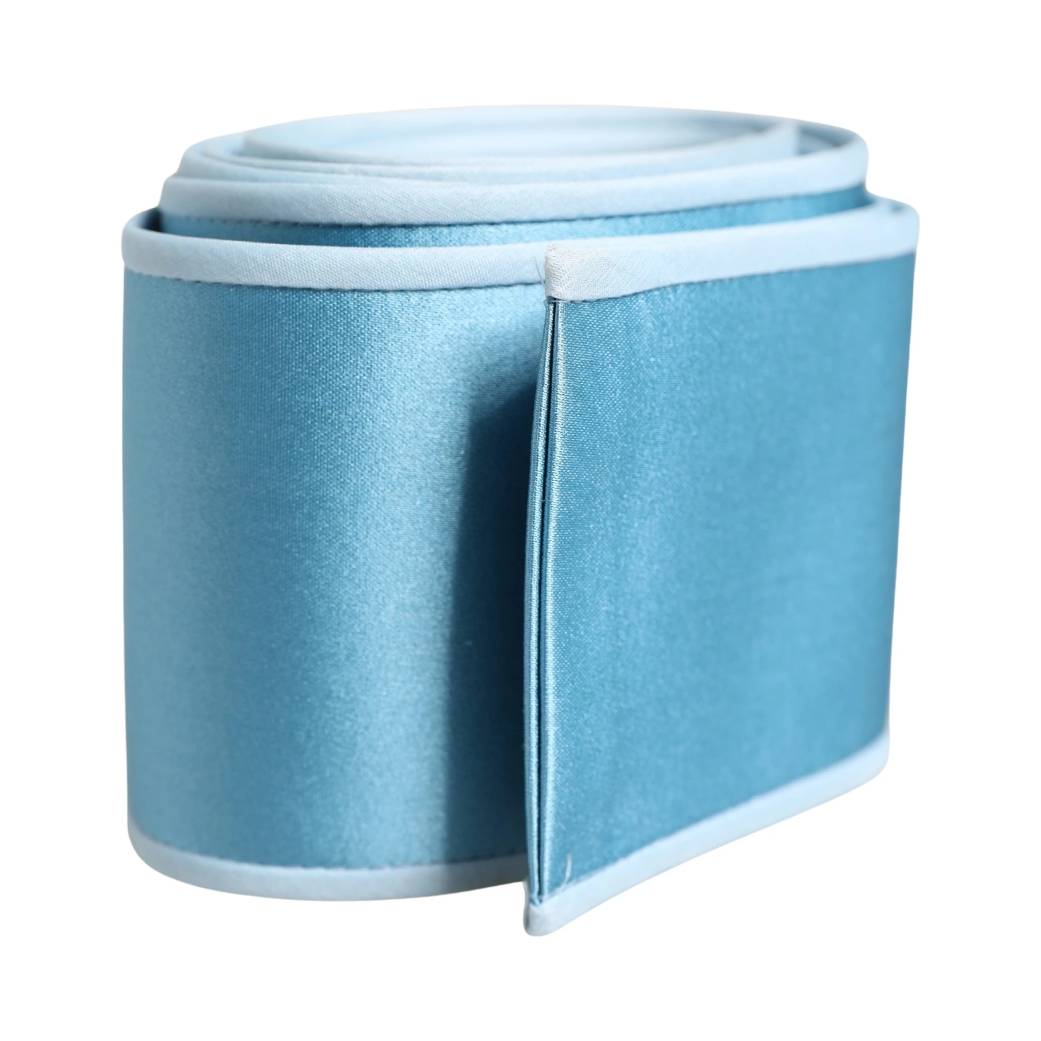 Light Blue Silk Satin Waist Women Cintura Belt