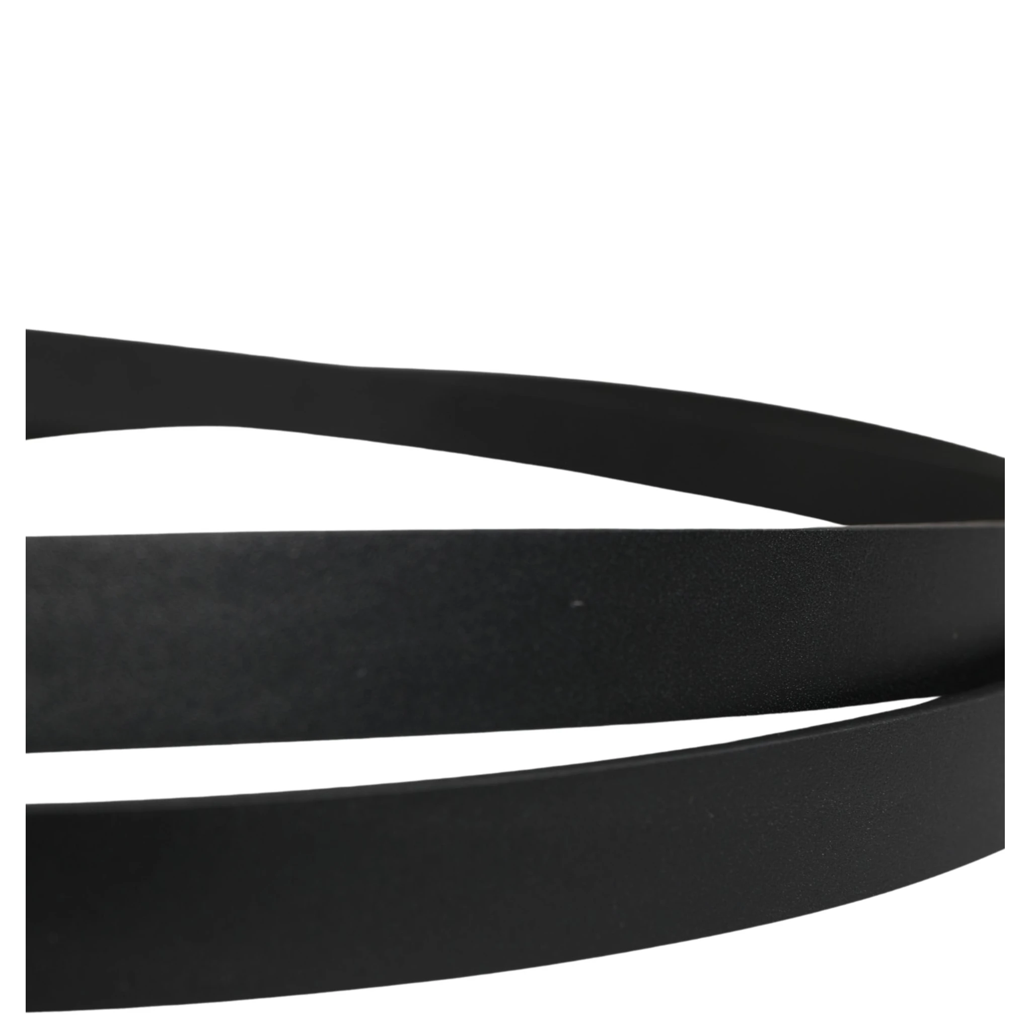 Men Black Leather Classic Metal Buckle Belt