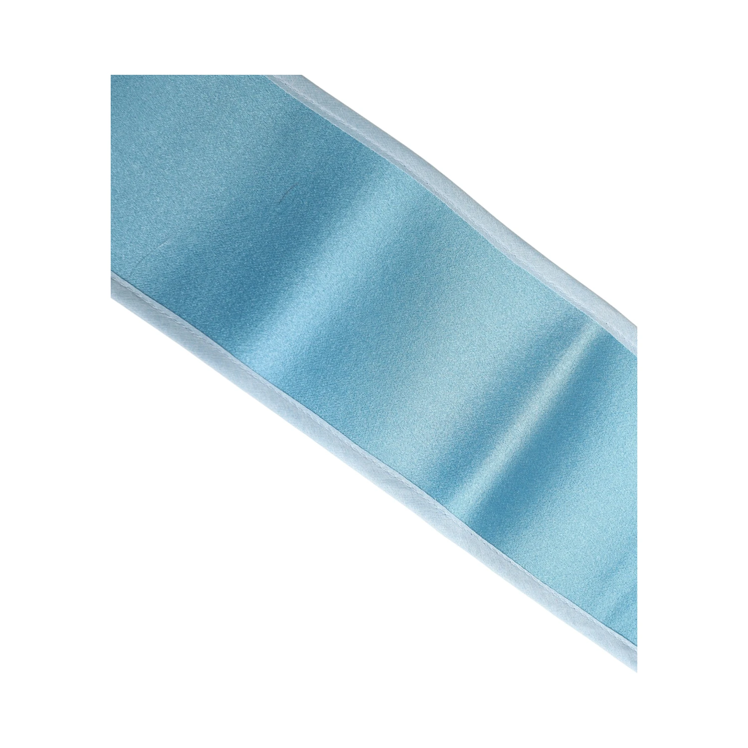 Light Blue Silk Satin Waist Women Cintura Belt