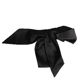 Black Silk Satin Sash Wide Waist Women Belt