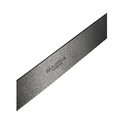 Black Classic Calf Leather Metal Buckle Belt