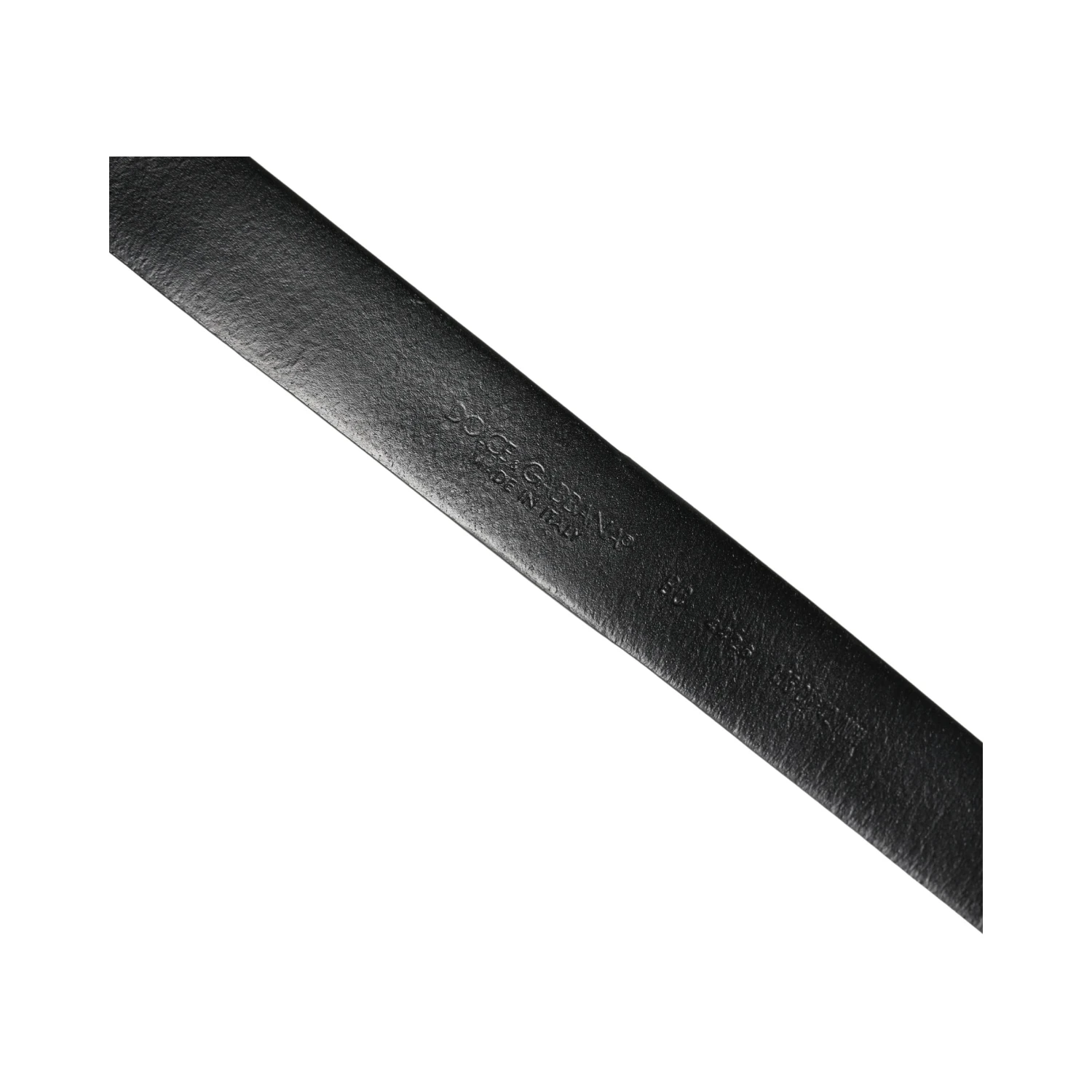 Men Black Calf Embellished Metal Buckle Belt
