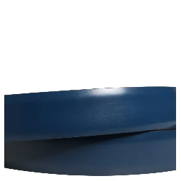 Men Blue Classic Leather Metal Buckle Belt