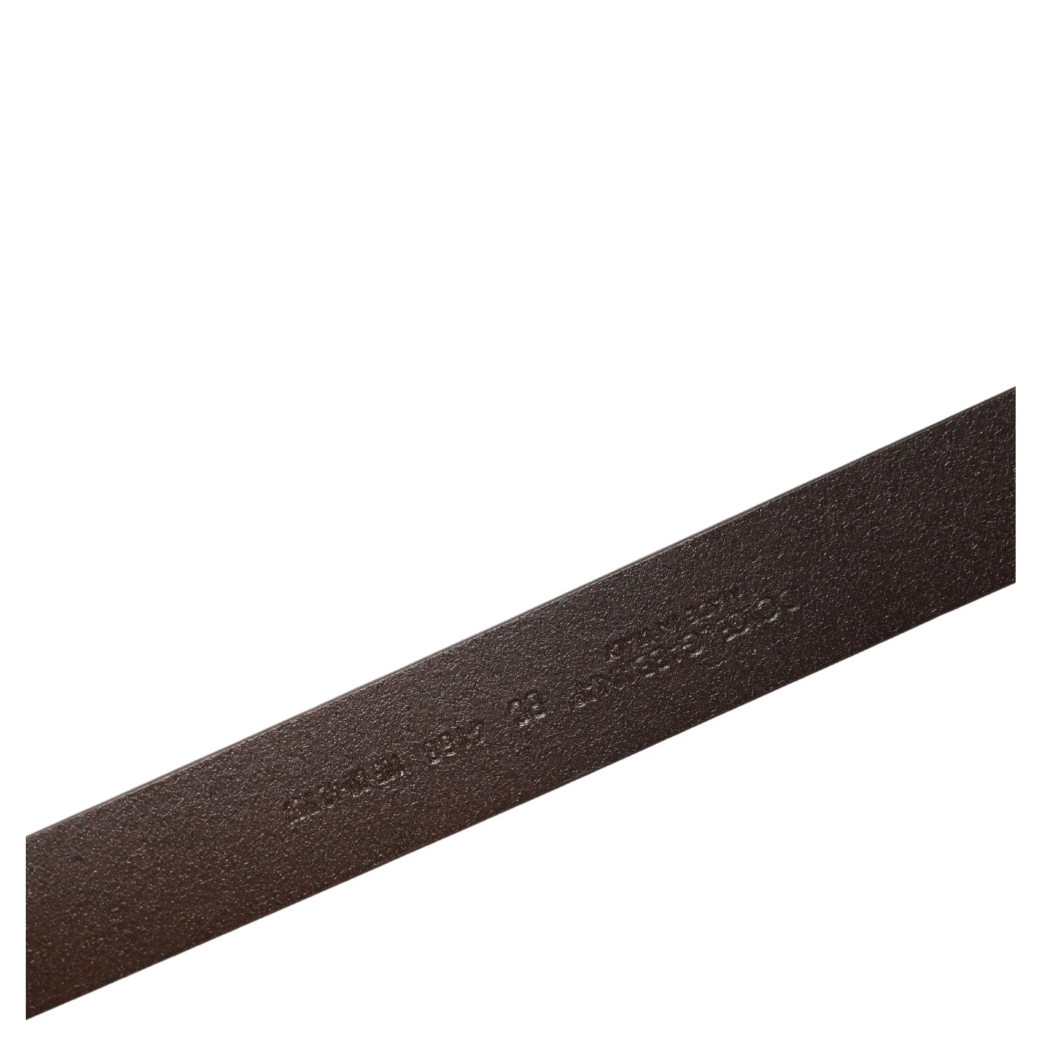 Men Brown Classic Leather Logo Buckle Belt
