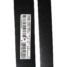 Men Black Exotic Leather Double Strap Belt